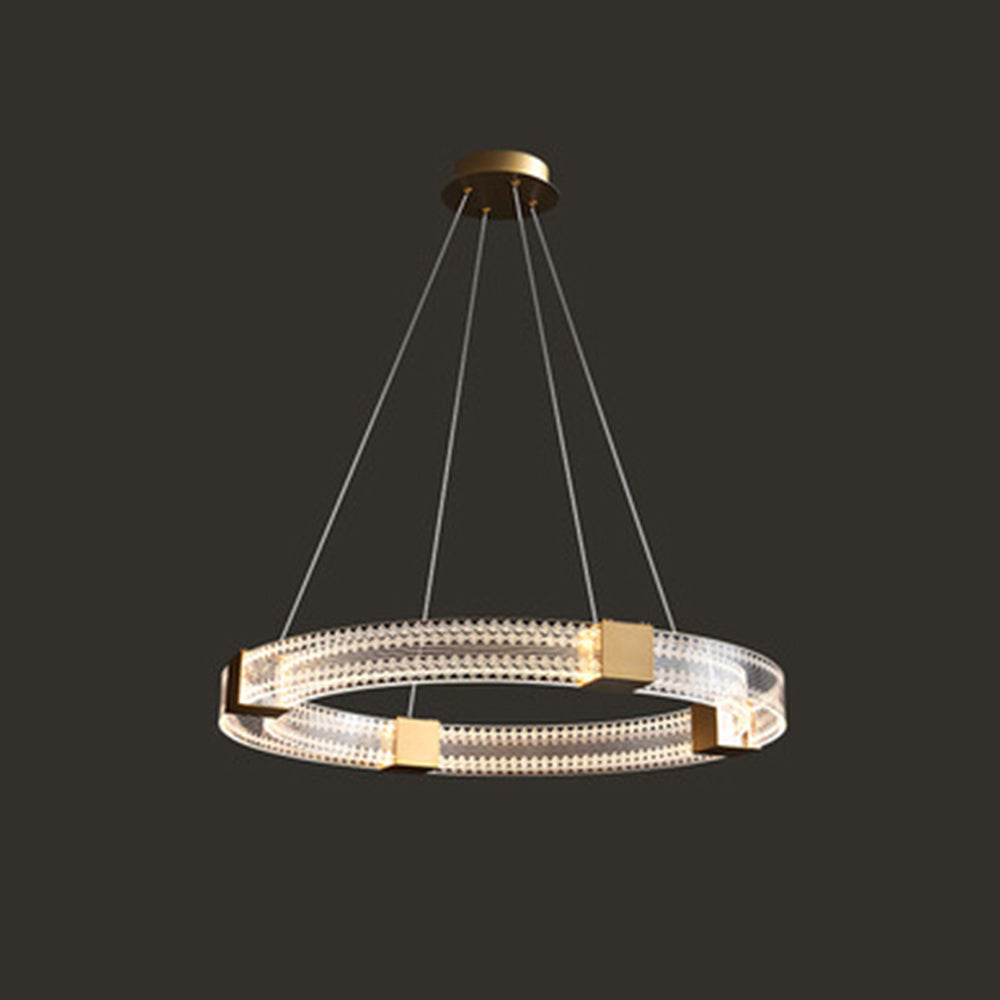 Arisha Modern Round/Oval /Metal Pendant Light, Gold