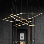 Arisha Minimalist Geomatic Metal Pendant Light, Gold, DIY