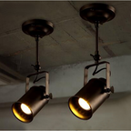 Silva Vintage Adjustable Semi-Flush Mount Ceiling Light, Black