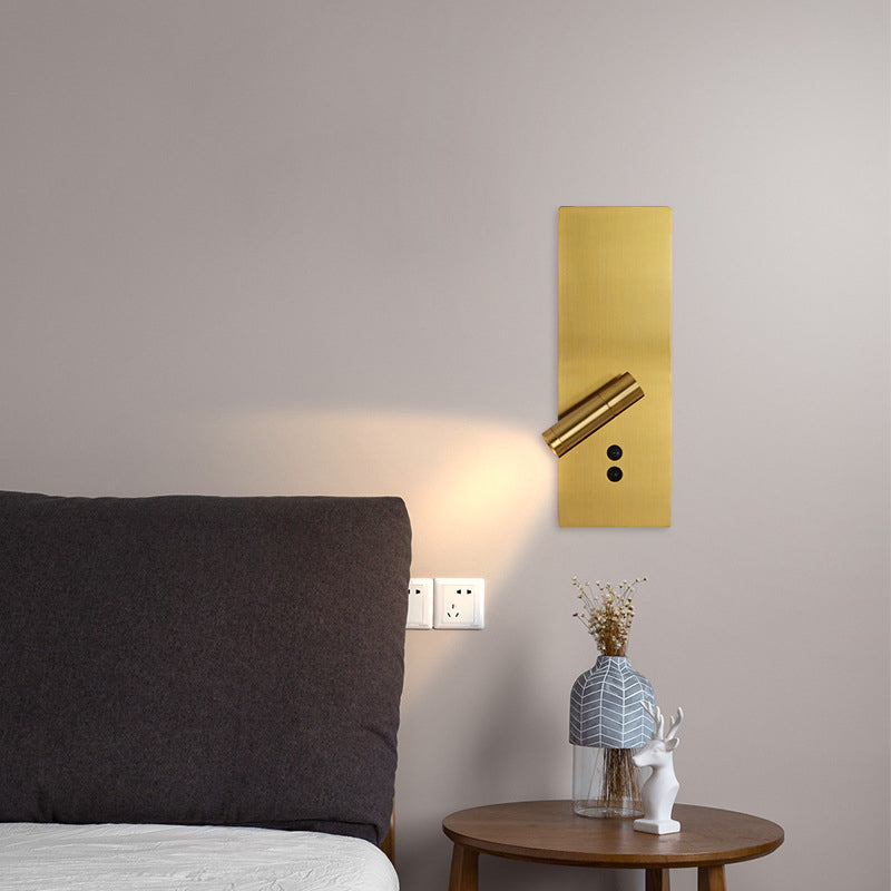 Ray Modern Flashlight Metal/ Wall Lamp Spotlight, Gold/Black/White