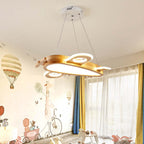 Arisha Modern Natural Creative DIY Children Airplane Shape Pendant Light ,Wood