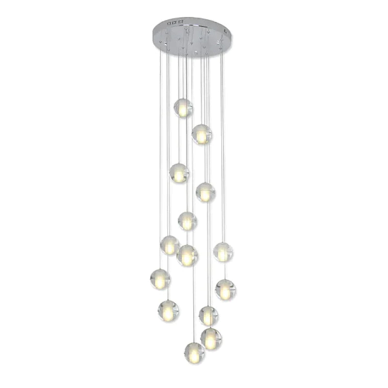 Valentina Modern Multi Clean Globe Pendant Light, Foyer