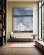 Monochrome Seascape Oil Painting