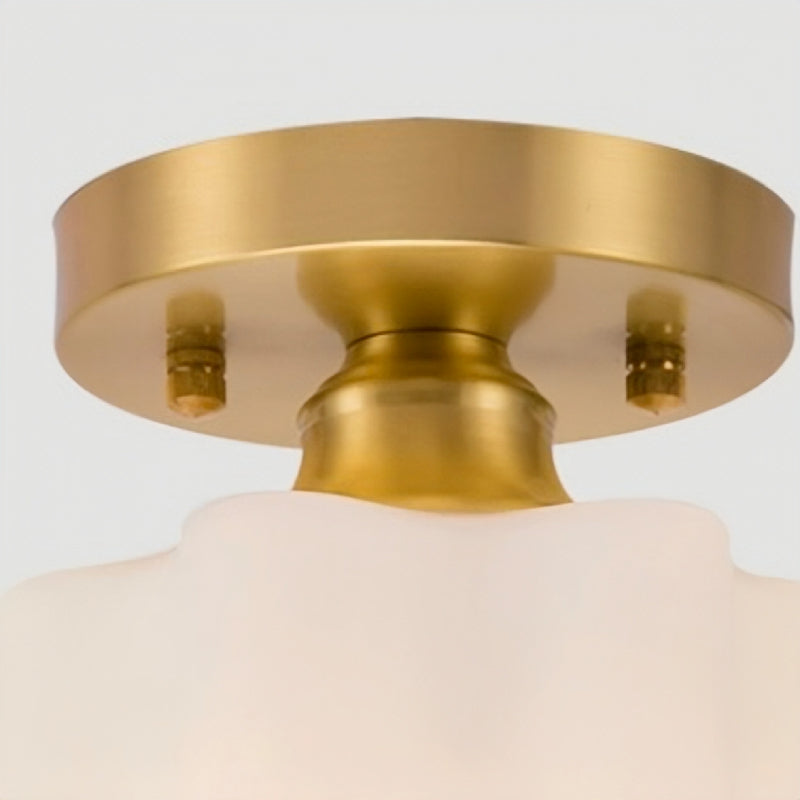 Arisha Retro Metal Flush Mount Ceiling Light Brass