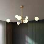 Valentina Modern Glass Shade Pendant Light, Copper/Black