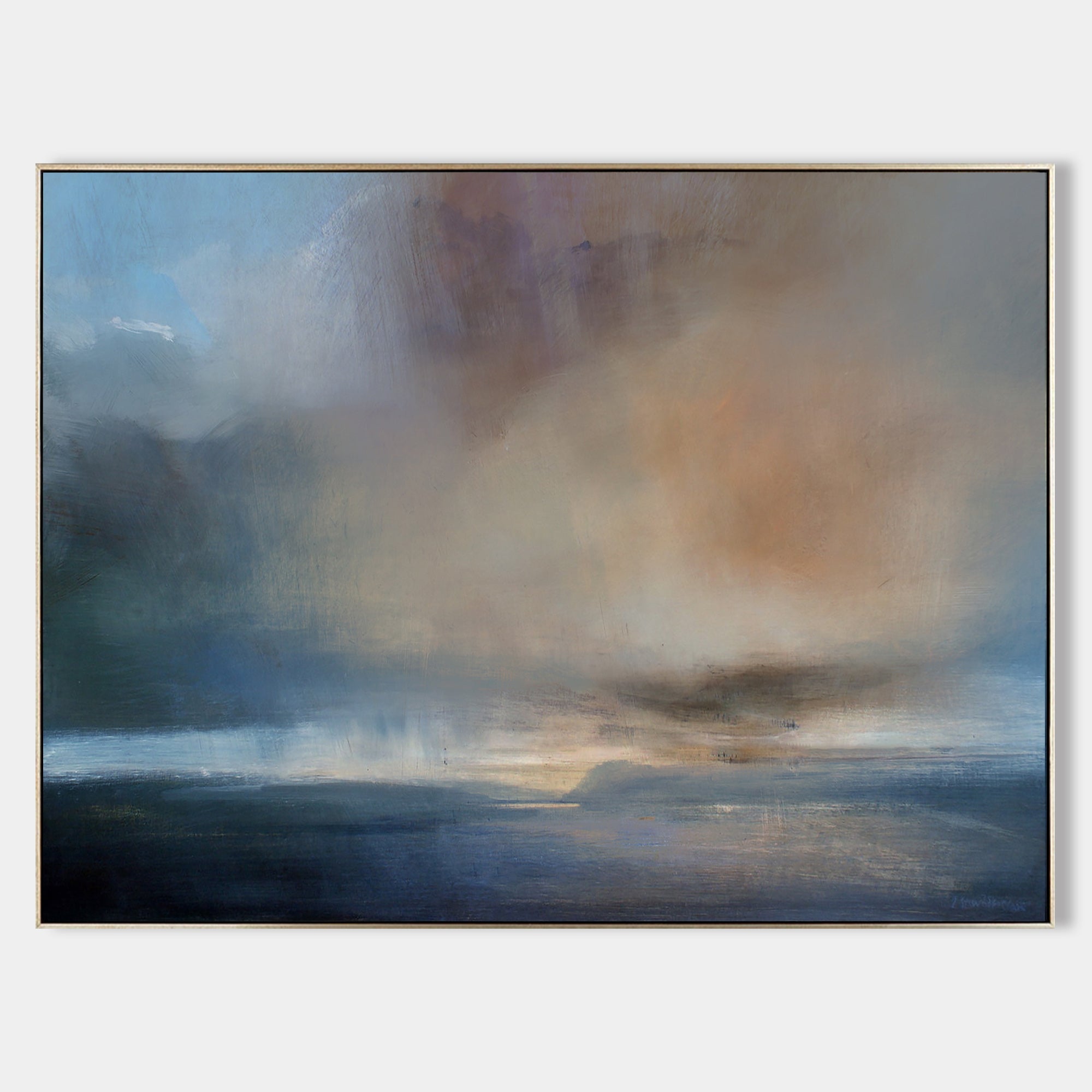 Atmospheric Seascape Oil Painting