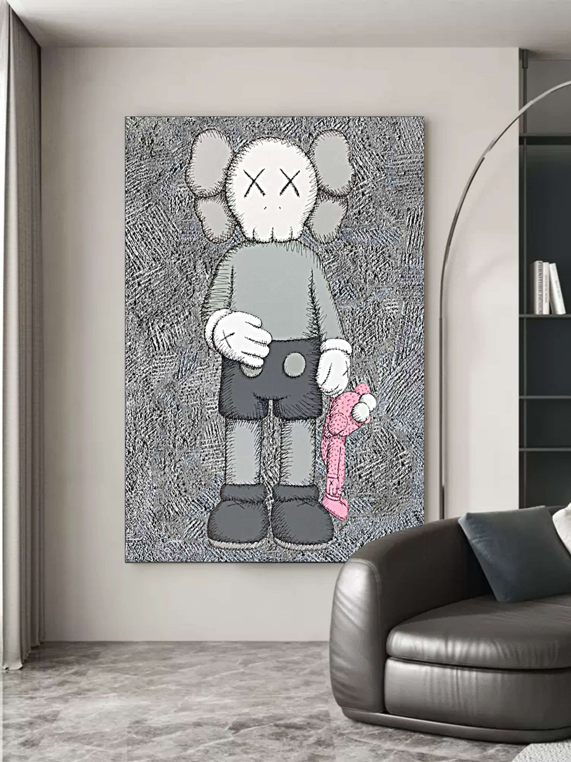 KAWS Companion Figure Pop Art Painting