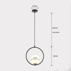 Arisha Modern Globe Metal/Glass Pendant Light, 3 Style