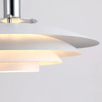 Nylo Contemporary Minimalist Frisbee Shaped Metal Pendant Light