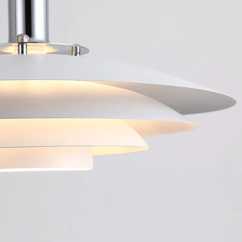 Nylo Contemporary Minimalist Frisbee Shaped Metal Pendant Light