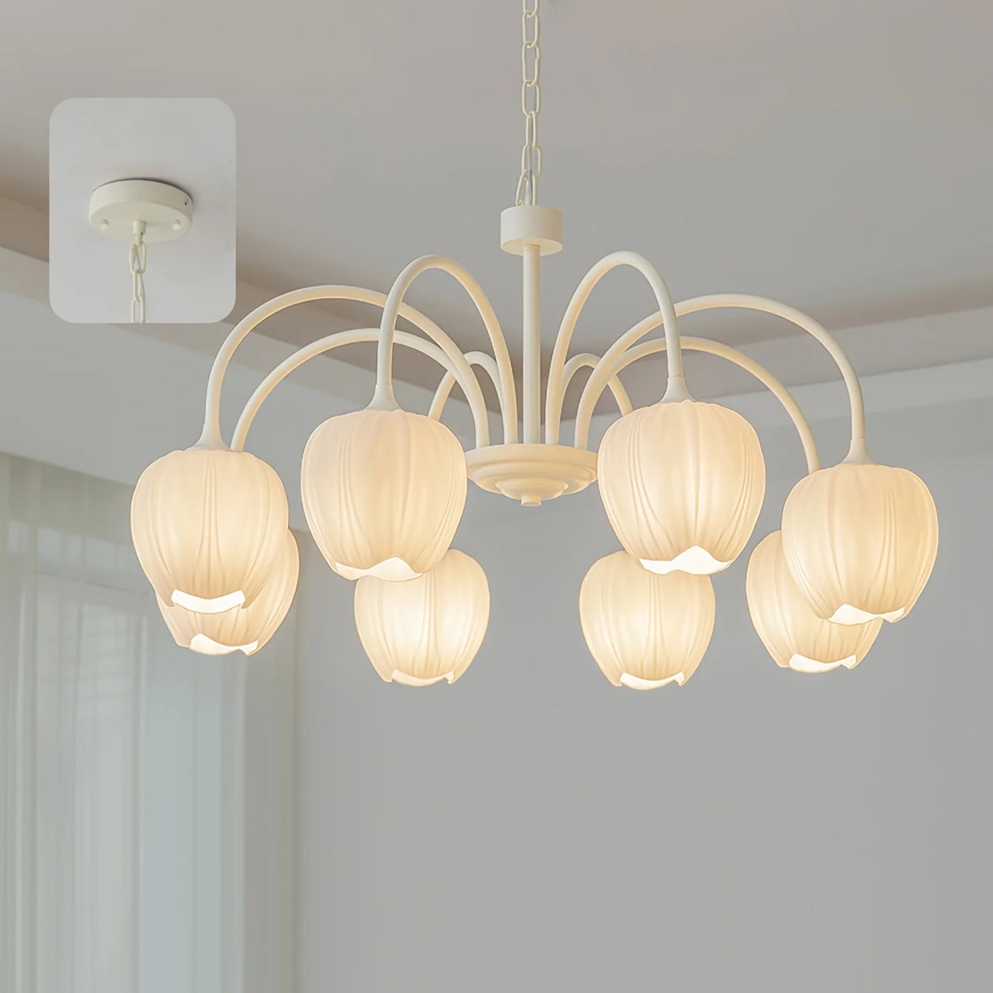 Tulip Fresh Chandeliers Glass