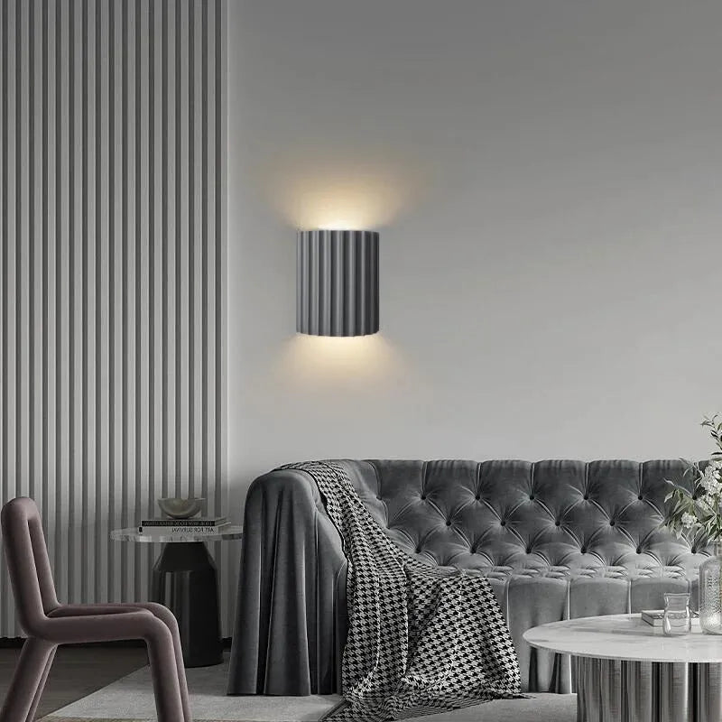 Cora Semi-cylindrical Resin Wall Lamp
