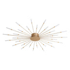 Wesley Flush-Mount Ceiling Light Fireworks, Black/Gold - product image 12