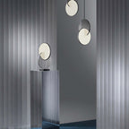 Arisha Pendant Light, Disc, Gold/Silver