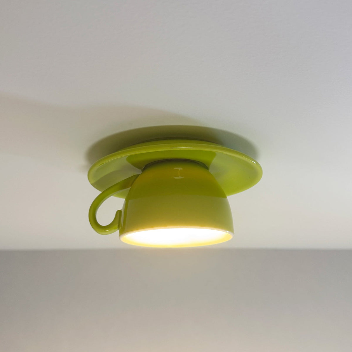 Aria Modern Coffee Cups Ceramic Flush Ceiling Lighting - product image 16