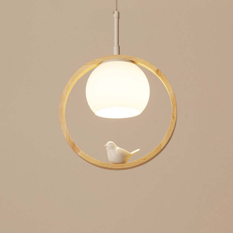 Arisha Wood Bird Aisle Pendant Light  Porch Light