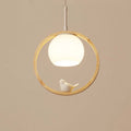 Arisha Wood Bird Aisle Pendant Light  Porch Light