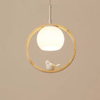 Arisha Wood Bird Aisle Pendant Light  Porch Light