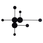 Arisha Modern Nordic Chessboard Metal Wall Lamp, Black