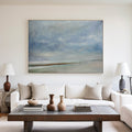 Misty Coastal Walk Abstract Painting Horizontal