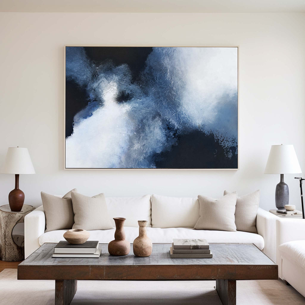 Abstract Cloudscape Painting Horizontal Modern