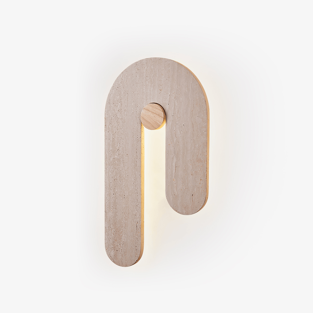 Ithaus Travertine Circular  Wall Light