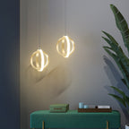 Kristy Pendant Light Spherical Modern, Metal, Black/Gold, Kitchen