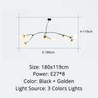 Valentina Minimalist Elegant Unique Branch Chandeliers, Living Room