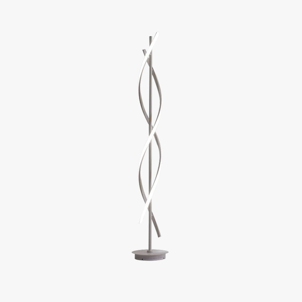 Mira Postmodern Linear Floor Lamp, Black/White