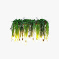 Ritta Natural Decorative Rectangular Plant Metal Pendant Light Green