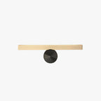 Arisha Modern Geometric Metal Wall Lamp, Black & Gold, Bedroom