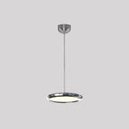Arisha Minimalist Circular Metal Pendant Light,Silver/Gold/Rose Gold