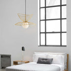 Ritta Pendant Light Modern, Metal, Gold/Black, Kitchen Island