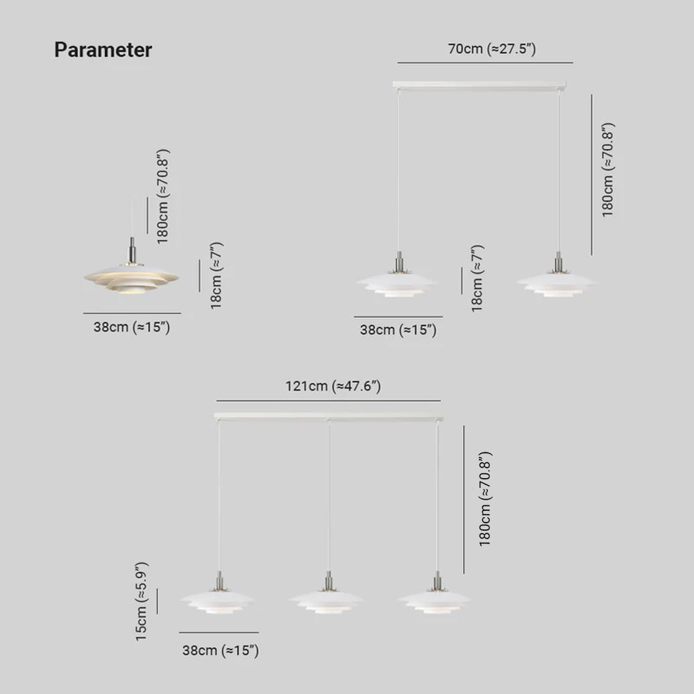 Arisha Cluster White Nordic Pendant Light
