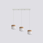 Valentina Modern Can Shape Metal/Wood Pendant Light