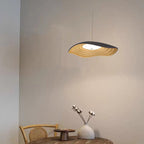 Arisha Wabi-Sabi Resin LED Pendant Light, White/Orange/Black