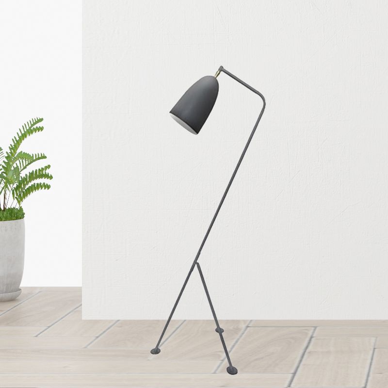 Morandi Modern Metal Cup Black Floor Lamp, Multi Colors