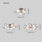 Arisha Elegant Metal/Glass Flush Mount Ceiling Light, Grey/Green