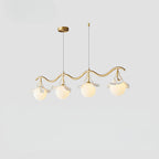 Olivia Luxury Minimalist Chandelier Creative Leaf Glass Living Room