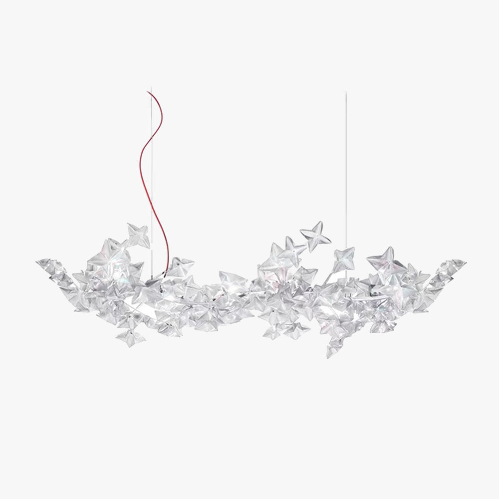 Olivia Luxury Star Pendant Light, Living Room, Silver