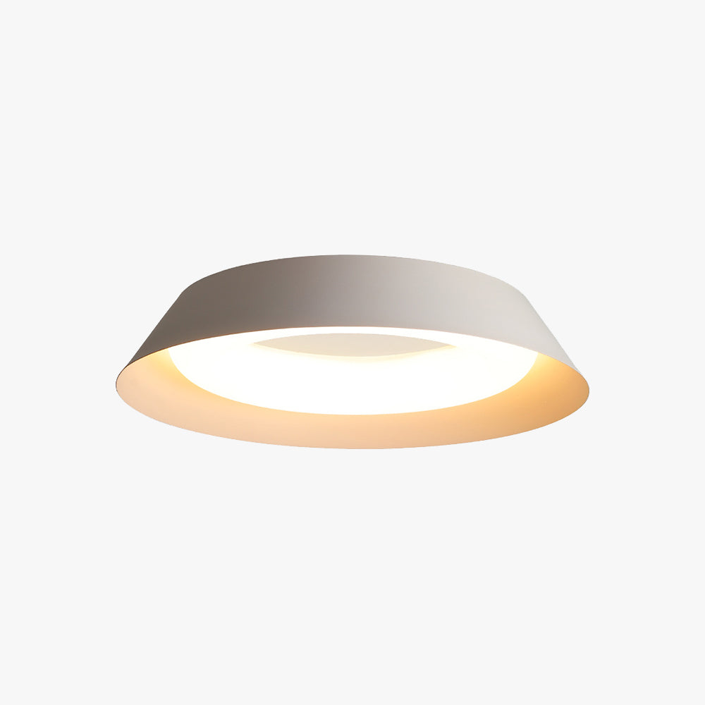 Arisha Nordic Bowl Metal/ Flush Mount Ceiling Light, White