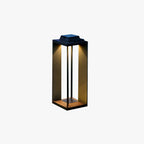 Ray Minimalist Cuboid Outdoor Floor Lamp, Hardwired, Black