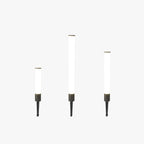 Ray Minimalist Cylindrical Outdoor Ground Ligh, Black
