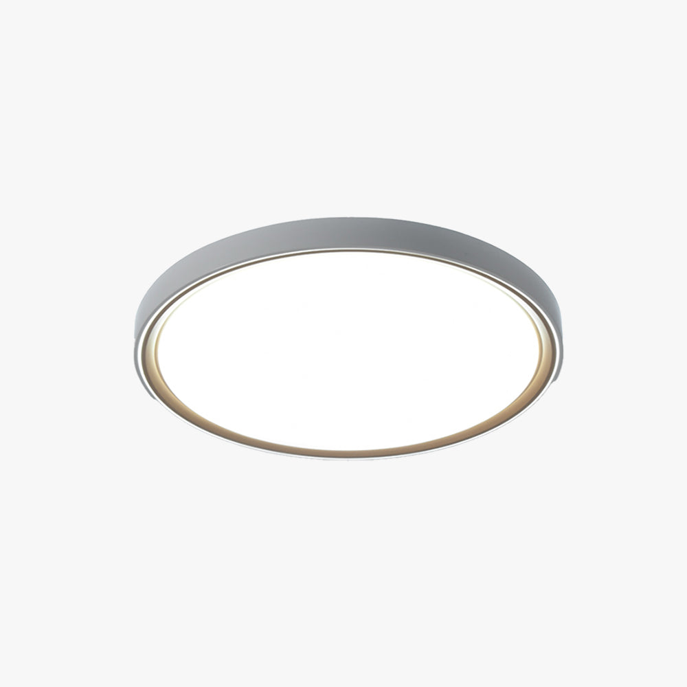 Arisha Minimalist Round/Square Metal/ Flush Mount Ceiling Light, Gold