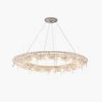 Kristy Luxury Round Crystal Pendant Light for Living Room/Dining Room