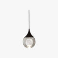 Aria Minimalist Moon Metal Pendant Light,Black