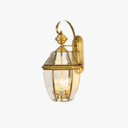 Ray Vintage Lantern Metal Outdoor Wall Lamp, Gold