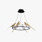 Arisha Modern Bird Pendant Light, Gold & Black, 2 Style