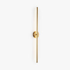 Fauro Modern Linear Metal&Silica Gel Wall Mount Lamps, Gold