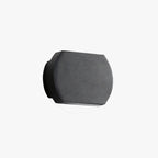 Ray Minimalist Geometric Metal Outdoor Wall Lamp, Black/Grey